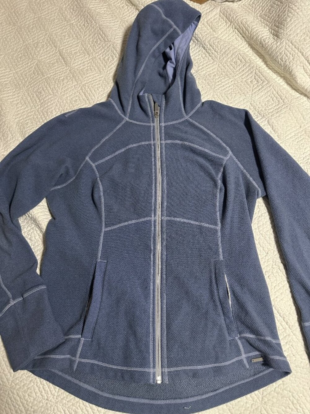 prAna hoodie women's L - light blue